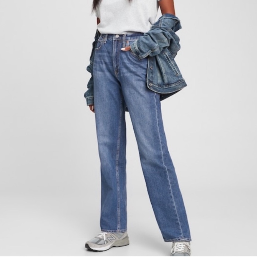 High Rise '90s Loose Jeans in Organic Cotton with Washwell - worn once